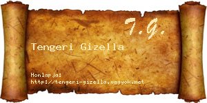 Tengeri Gizella névjegykártya