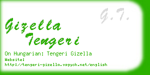 gizella tengeri business card